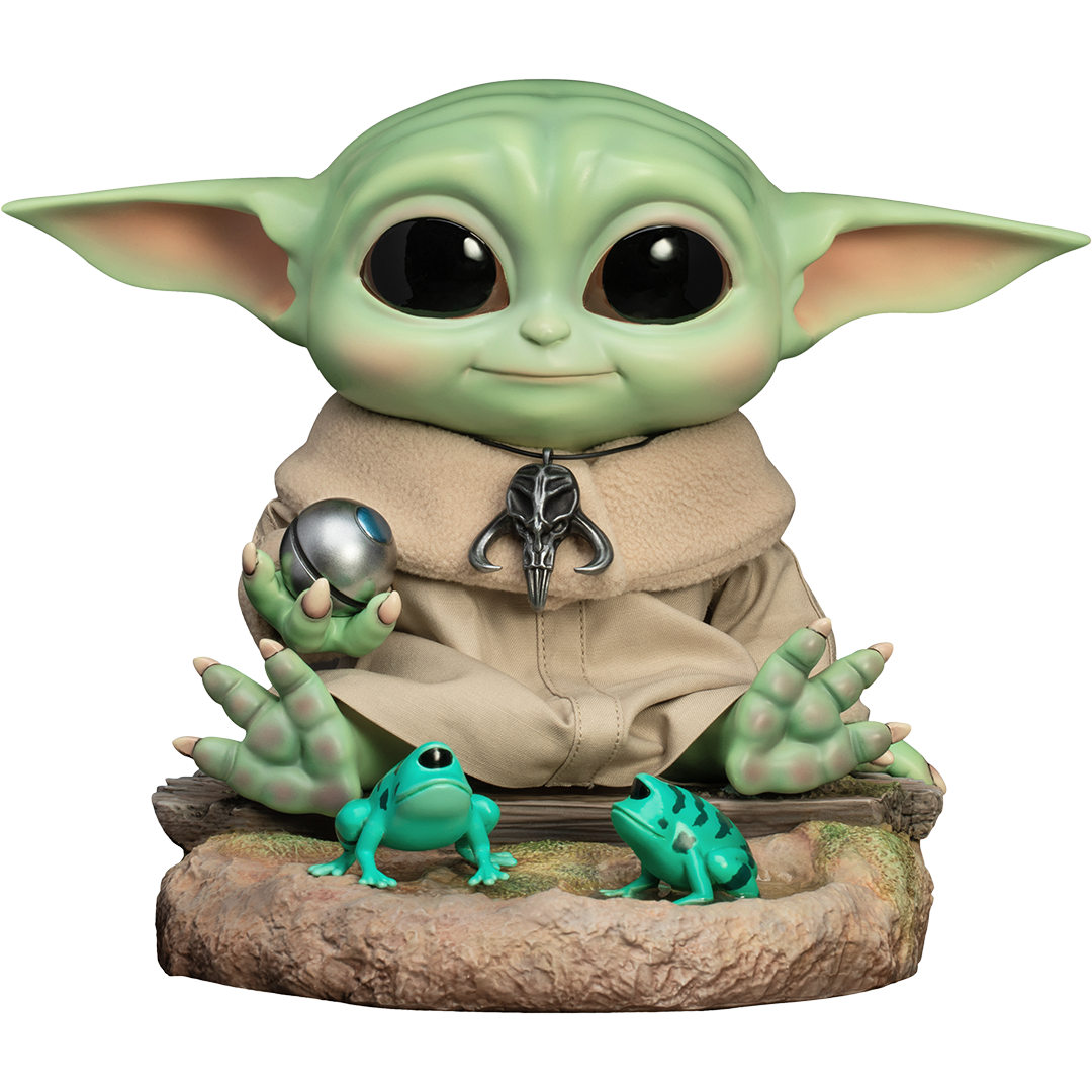 Figurine Attakus Star Wars Mandalorian 1/5 - GRO05 Grogu Dans Son Berceau - 999ex