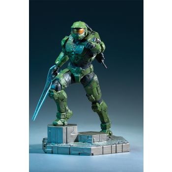 MASTER CHIEF WITH GRAPPLESHOST PVC STATUE