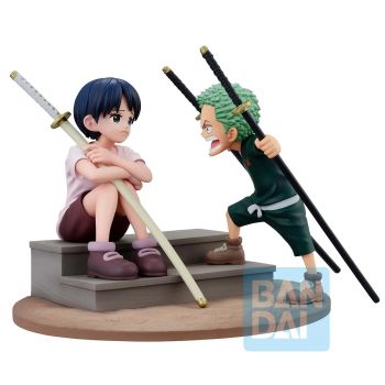 RORONOA ZORO & KUINA (ROAD TO DOWN) "ONE PIECE", ICHIBANSHO FIGURE