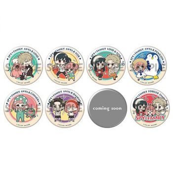 SPY X FAMILY Vol 1 Spy x Family (Box/8), Megahouse Metal Badge Collection 