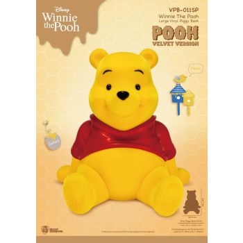 Winnie The Pooh Large Vinyl Piggy Bank: Pooh-Velvet Version