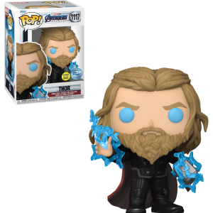 Funko Pop Marvel End Game #1117 Thor with Thunder Vinyl Figure Exclusive