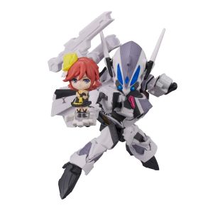 VF-31F SIEGFRIED(MESSER IHLEFELD USE) with KANAME BUCCANEER Macross Delta, Bandai Spirits TINY SESSION 