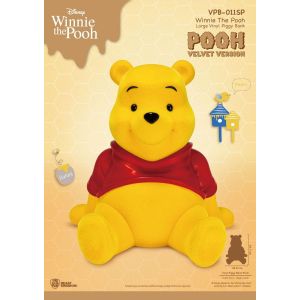 Winnie The Pooh Large Vinyl Piggy Bank: Pooh-Velvet Version