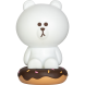 LINE FRIENDS SERIES BROWN'S DONUT PIGGY BANK W/ LIGHT UP FUNCTION