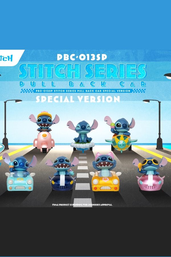 STITCH SERIES PULL BACK CAR SPECIAL VERSION BLIND BOX SET(6PCS