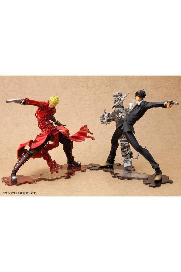 東野VS PVCフィギュア TRIGUN BADLANDS RUMBLE ARTFX J VASH THE STAMPEDE RENEWAL PACKAGE